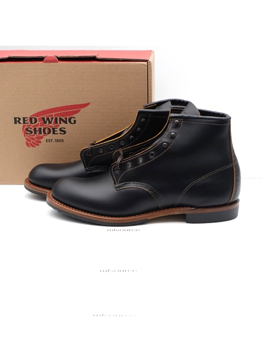 NEW Size 10.5 Men\'s Red Wing 9060 Beckman Flatbox Leather Boot Black Made in USA main image 4